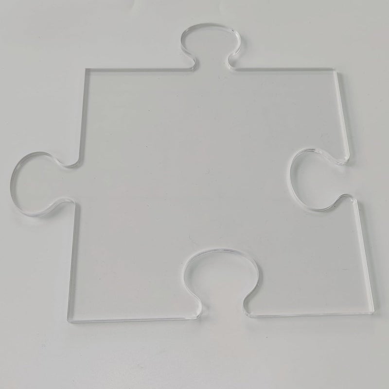 KINGRIA 4 in1 Board Puzzle Piece Serving Router Template for Woodworking 1/4'' Thick DIY Router Template Acrylic Inlay Template Inlay Template Charcuterie Home Kitchen Cutting - Image 1